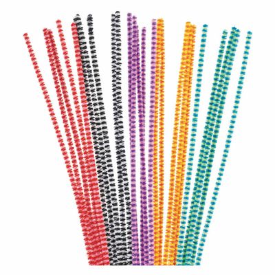 Colorations - chenilledraad gestreept, 100st.
