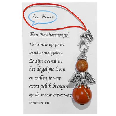 Kleine Halfedelstenen Beschermengel Rode Jaspis