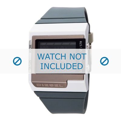 Diesel horlogeband DZ7183 Silicoon Grijs 23mm