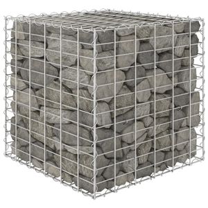 VidaXL Gabion plantenbak verhoogd kubus 60x60x60 cm staaldraad