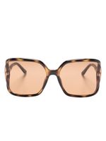 TOM FORD Eyewear lunettes de soleil à monture oversize - Marron - thumbnail