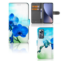 Xiaomi 12 | 12X Hoesje Orchidee Blauw - Cadeau voor je Moeder