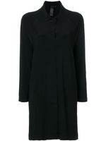 Norma Kamali collared long-line cardigan - Noir - thumbnail