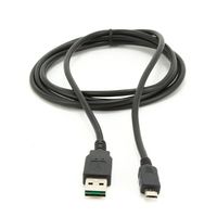 Gembird CC-MUSB2D-1M USB-kabel USB 2.0 USB A Micro-USB A Zwart - thumbnail