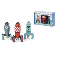 Tender Toys Raket Constructie Junior 18-delig - thumbnail