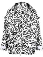 Junya Watanabe MAN x Keith Haring veste bomber à imprimé graphique - Blanc