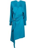 The Attico robe mi-longue Atwell en laine - Bleu