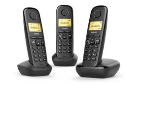 Gigaset A270 Trio DECT-telefoon Zwart Nummerherkenning