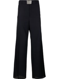 Lanvin pantalon évasé à taille haute - Bleu