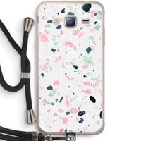 Terrazzo N°3: Samsung Galaxy J3 (2016) Transparant Hoesje met koord