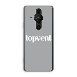Topvent Grijs Wit: Sony Xperia Pro-I Transparant Hoesje