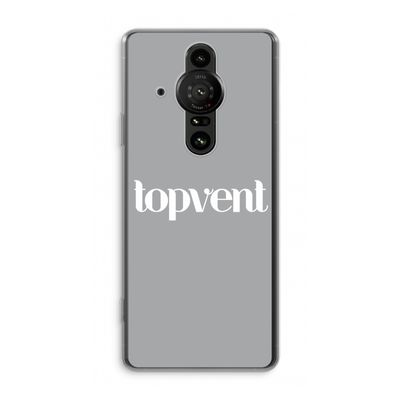 Topvent Grijs Wit: Sony Xperia Pro-I Transparant Hoesje