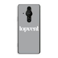 Topvent Grijs Wit: Sony Xperia Pro-I Transparant Hoesje