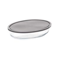 Ovenschaal met deksel - borosilicaat glas - ovaal - 2.4 Liter - 32 x 21 x 6,7 cm - thumbnail