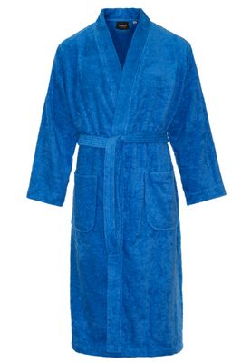 Kimono badstof katoen - kobaltblauw-s/m