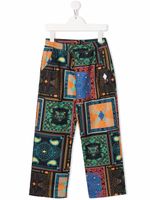 Marcelo Burlon County Of Milan Kids pantalon fuselé à motif cachemire - Noir