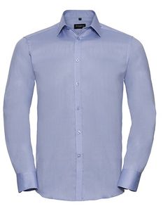 Russell Z962 Men`s Long Sleeve Tailored Herringbone Shirt