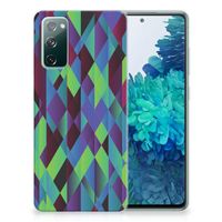 Samsung Galaxy S20 FE TPU Hoesje Abstract Green Blue - thumbnail