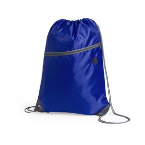 Gymtas - blauw - sport rugtas - 8 liter - 44 cm - met extra voorvakje - polyester - rugzak