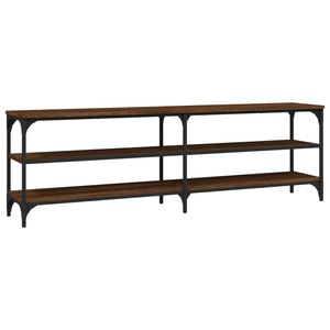 The Living Store TV-meubel Industrial - Hout - IJzer - 160x30x50 cm - Bruineiken