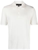 rag & bone polo Harvey à design nervuré - Blanc