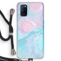 Fantasie pastel: Oppo A92 Transparant Hoesje met koord