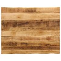 Tafelblad met natuurlijke rand 90x80x3,8 cm massief mangohout