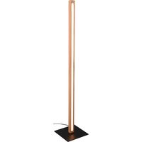 LED Vloerlamp - Trion Bulloni - 20W - Warm Wit 3000K - Rechthoek - Mat Bruin - Hout LED Vloerlamp - Trion Bulloni - 20W - Warm Wit 3000K - Rechthoek - Mat Bruin - Hout