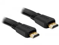 Delock 82669 HDMI-kabel HDMI Aansluitkabel HDMI-A-stekker, HDMI-A-stekker 1.00 m Zwart 4K UHD - thumbnail
