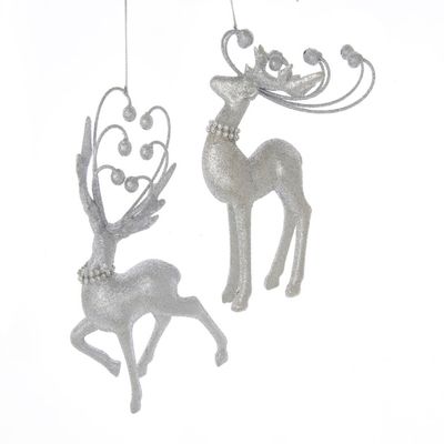 Orn.acryl dier zilver l15cm - Kurt s adler