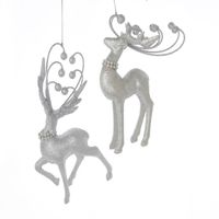 Orn.acryl dier zilver l15cm - Kurt s adler