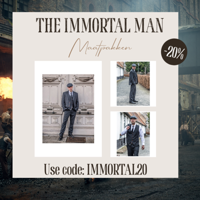 Maatpak Voor Heren | 3-delig Pak | Donkergrijs Visgraat | Thomas Shelby | Peaky Blinders | Peaky Blinders