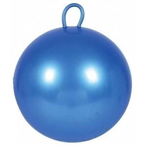 Blauwe skippybal 60 cm voor jongens/meisjes   -