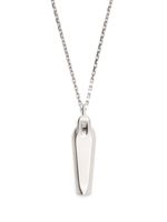 Rick Owens logo-engraved Sarcophagus Charm necklace - Argent