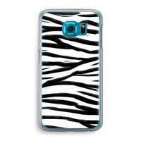 Zebra pattern: Samsung Galaxy S6 Transparant Hoesje Zebra pattern: Samsung Galaxy S6 Transparant Hoesje