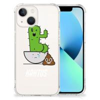 iPhone 13 Stevig | Bumper Hoesje | Cactus Poo
