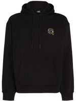 Karl Lagerfeld hoodie Ikonik Outline en coton biologique - Noir