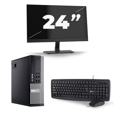 Dell Optiplex 990 Desktop - Intel Core i7-2e Generatie - 16GB RAM - 256GB SSD - Windows 10 + 1x 24 inch Monitor