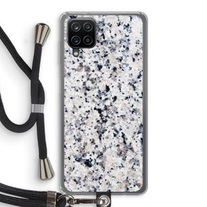 Gespikkelde marmer: Samsung Galaxy A12 Transparant Hoesje met koord