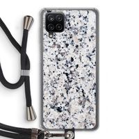 Gespikkelde marmer: Samsung Galaxy A12 Transparant Hoesje met koord