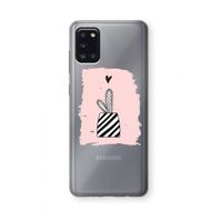 Zwart-wit cactus: Samsung Galaxy A31 Transparant Hoesje Zwart-wit cactus: Samsung Galaxy A31 Transparant Hoesje