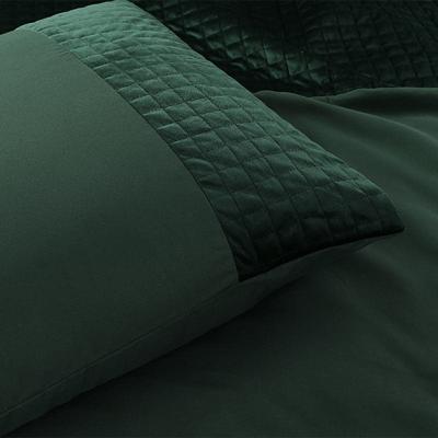 Kussenslopen Velvet Band: 2 Pack Groen Groen Sleeptime - Dekbed-Discounter.nl