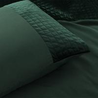 Kussenslopen Velvet Band: 2 Pack Groen Groen Sleeptime - Dekbed-Discounter.nl