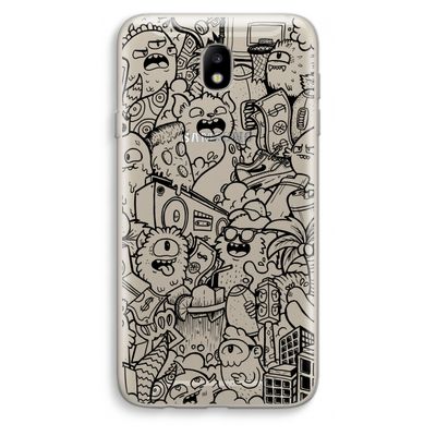 Vexx Black City : Samsung Galaxy J7 (2017) Transparant Hoesje