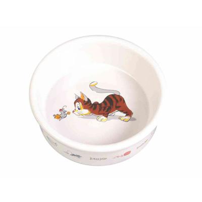Voerbak voor katten Trixie Wit