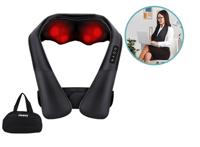 Niceey shiatsu massagekussen verwarmd - nek- en rugmassage apparaat