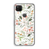 Sweet little flowers: Google Pixel 4a Transparant Hoesje