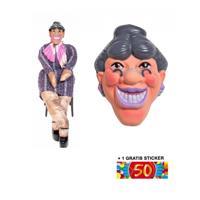 Sara pop met masker - en gratis 50 jaar sticker - tuin set - tuinpop