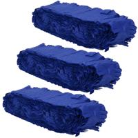 Folat Feest/verjaardag versiering - 3x - crepe slingers - blauw - 24 mtr - papier - feestartikelen