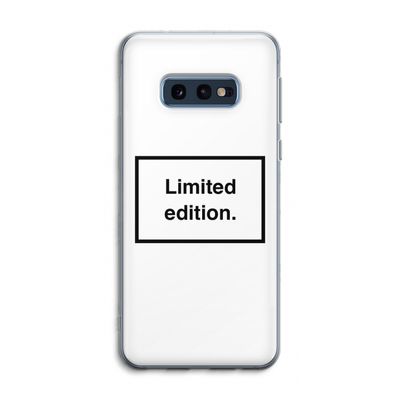 Limited edition: Samsung Galaxy S10e Transparant Hoesje